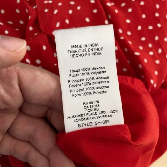 Anthropologie Seen Worn Kept Polka Dot Slip Dress - Picture 9 of 12